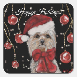 Yorkie Vierkante Sticker