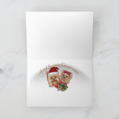 Yorkie Vrolijk Kerstfeest met Mistletoe kaarten (Binnen)