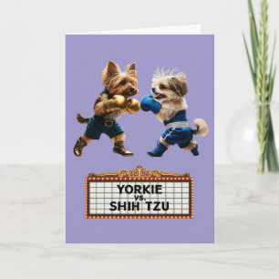 Yorkie vs. Shih Tzu Kaart