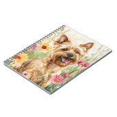 Yorkie Waterverf Hondenliefhebber Notitieboek Gift (Linkerzijde)