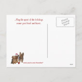 Yorkie we wensen je een vrolijk kerst Briefkaart 2 (Achterkant)