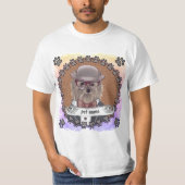 Yorkie Wearing Glasses T-shirt (Voorkant)