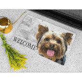 Yorkie Welcome Cute Dog Pet Yorkshire Terrier Deurmat