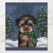 YORKIE WIJN ETIKET (Enkel label)