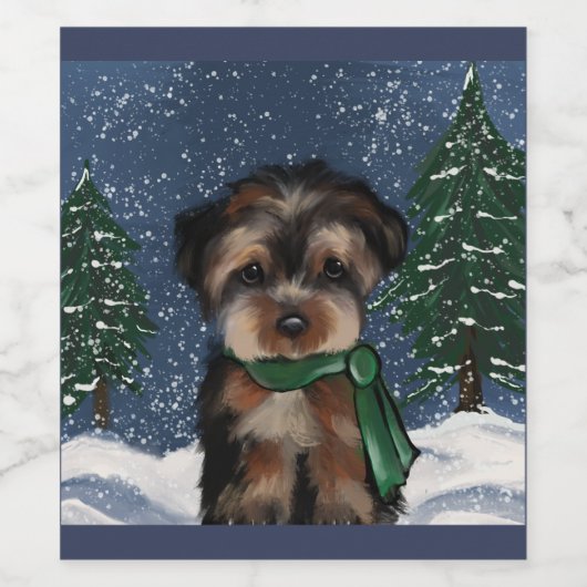 YORKIE WIJN ETIKET (Enkel label)