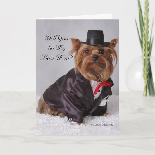 Yorkie, wil je mijn beste man zijn? (Voorkant)