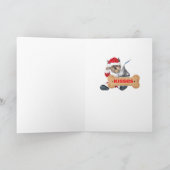 Yorkie wil Kussen voor Kerstmis Feestdagen Kaart (Binnen)