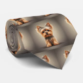 Yorkie Yorkies fokken Schattigee puppy Stropdas (Opgerold)