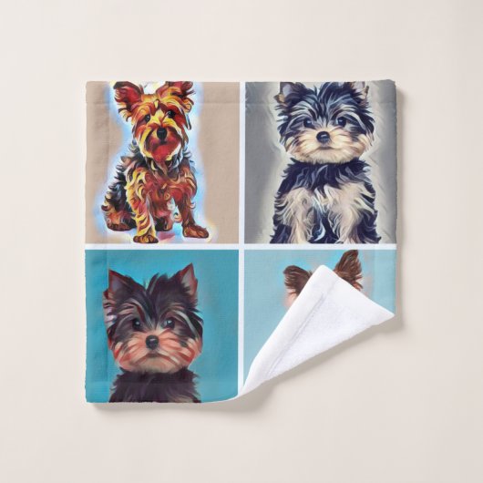 Yorkie Yorkshire Dog Bad Handdoek (Wasdoekje)