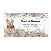 Yorkie Yorkshire Home Etiket (Voorkant)