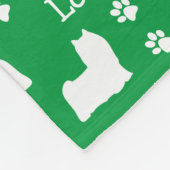 Yorkie Yorkshire hond gepersonaliseerde hondendeke Fleece Deken (Hoek)