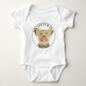 Yorkie Yorkshire Terrier Big Sister Romper (Voorkant)