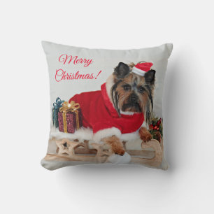 Yorkie Yorkshire Terrier Dog - Kerstkerstkerstkers Kussen