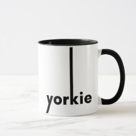 Yorkie Yorkshire Terrier Eenvoudige Hond Liefhebbe Mok