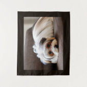 Yorkie, Yorkshire Terrier, Ervaren Ennui Wandkleed (Voorkant)