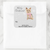Yorkie Yorkshire Terrier Holiday Gift Label Sticke (Tas)
