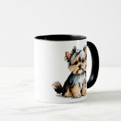 Yorkie Yorkshire Terrier Huisdier Hond Mok (Voorkant rechts)