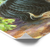 Yorkie Yorkshire Terrier in Pansies Print (Hoek)