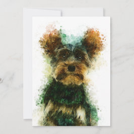 Yorkie / Yorkshire Terrier Pet Portrait 5 x 7 inch