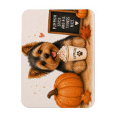 Yorkie Yorkshire Terrier Pompoen Kruiden Magneet (Verticaal)