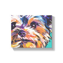 yorkie Yorkshire Terrier Pop Art op gepantserd Can