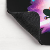 Yorkie Yorkshire Terrier Skateboarding Space Retro Muismat (Hoek)