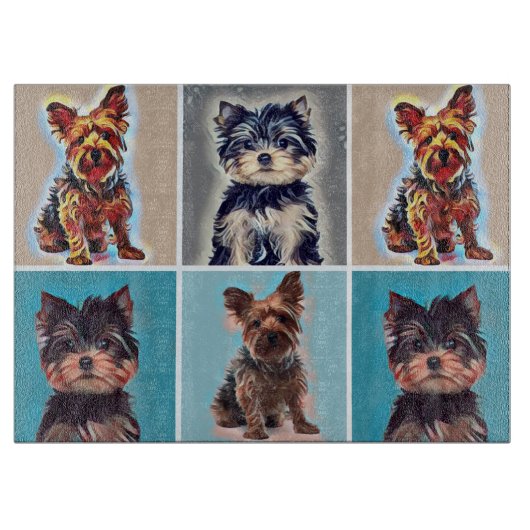 Yorkie Yorkshire Terrier Snijplank (Voorkant)