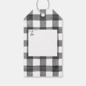 Yorkie Yorkshire Terrier Vakantie Kerstmis Cadeaulabel (Achterkant)