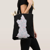 Yorkie / Yorkshire Terrier Word Art Tote Bag (Dichtbij)