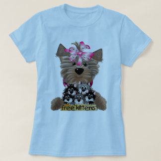 Yorkiegirl free Kittens T-shirt