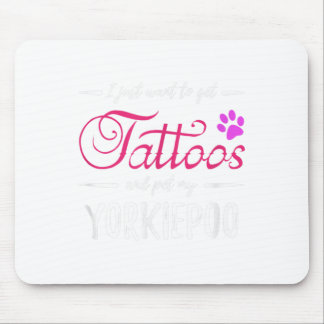 Yorkiepoo Hondenliefhebber Tattoo Funny Dog Mom Gi Muismat