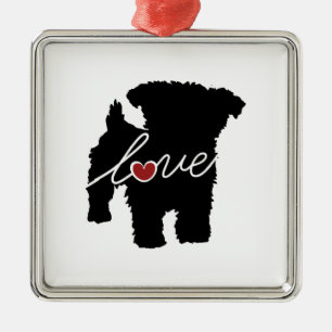 Yorkiepoo (Yorkie / Poodle) Love Metalen Ornament