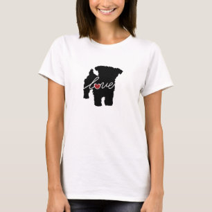Yorkiepoo (Yorkie / Poodle) Love T-shirt