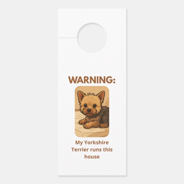 YORKIES DEURHANGER (Voorkant)