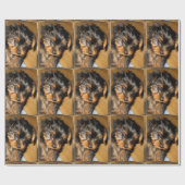 Yorkie's eerste kerst cadeaupapier (Vlak)