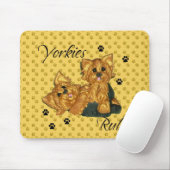 Yorkies regel!! Computer Muismat (Met muis)