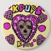 YORKIES RONDE BUTTON 6,0 CM (Voorkant)