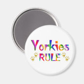 Yorkies Rule Magneet (Voorkant / Achterkant)