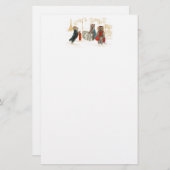 Yorkies Traveling Paris Stationery Briefpapier (Voorkant / Achterkant)