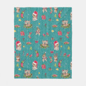 Yorkies voor kerstmis fleece deken (Voorkant)