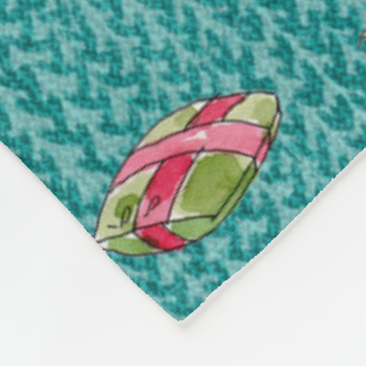 Yorkies voor kerstmis fleece deken (Hoek)