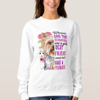Yorkies zijn beste vrienden voor meisjes Funny Dog Trui