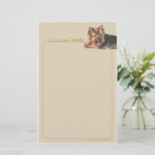 Yorkies zijn verdiepende schrijfbenodigdheden briefpapier (Staand voorkant)