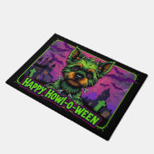 Yorkiestein Happy Howl-o-ween Deurmat (Schuin)