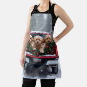 Yorkipoo Christmas Red Truck Holiday Gift Schort (Insitu)