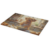 Yorkipoo Cooking in Kitchen Snijplank (Hoek)