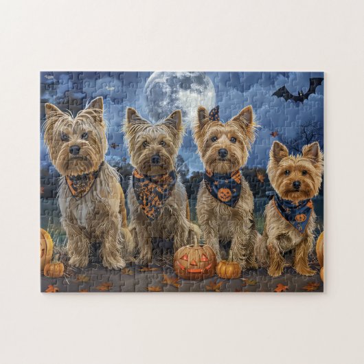 Yorkipoo Halloween Griezelig  Legpuzzel (Horizontaal)