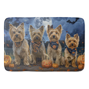 Yorkipoo Halloween Spooky Badmat