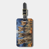 Yorkipoo Halloween Spooky Bagagelabel (Voorkant verticaal)