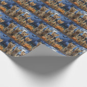 Yorkipoo Halloween Spooky Cadeaupapier (Hoek)